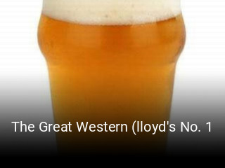 Book a table now at The Great Western (lloyd's No. 1