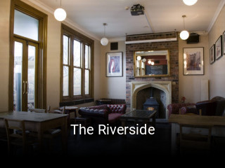 Book a table now at The Riverside