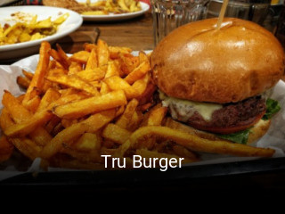 Tru Burger book table