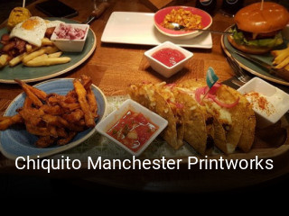 Book a table now at Chiquito Manchester Printworks