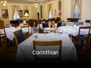 Corinthian table reservation