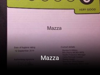 Book a table now at Mazza