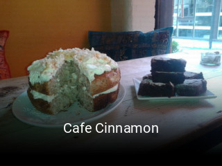 Cafe Cinnamon book table