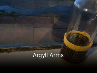 Argyll Arms reserve table
