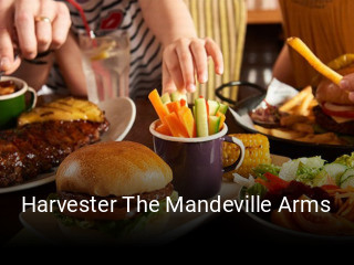 Book a table now at Harvester The Mandeville Arms