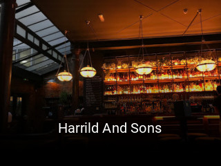 Book a table now at Harrild And Sons