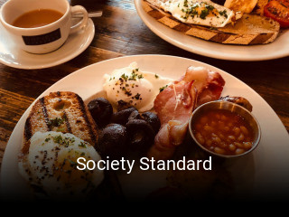 Book a table now at Society Standard
