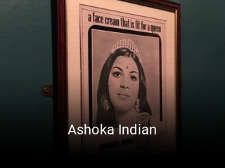 Book a table now at Ashoka Indian