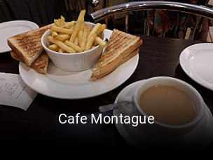 Cafe Montague book table