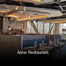 Book a table now at Aster Restaurant