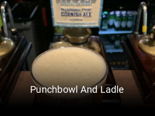 Book a table now at Punchbowl And Ladle