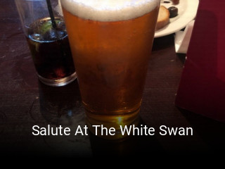 Book a table now at Salute At The White Swan