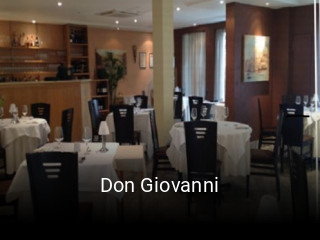 Don Giovanni reservation