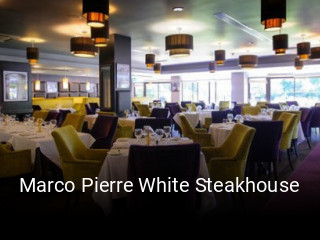 Marco Pierre White Steakhouse reserve table
