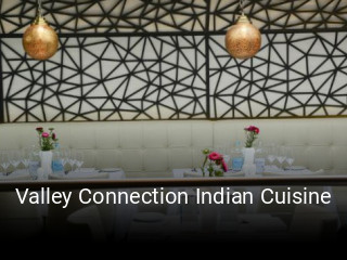 Valley Connection Indian Cuisine book table