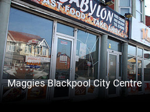 Maggies Blackpool City Centre book table