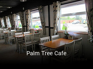 Palm Tree Cafe book table