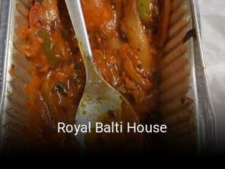 Royal Balti House reserve table
