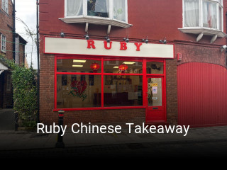 Ruby Chinese Takeaway book table