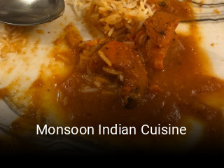 Monsoon Indian Cuisine table reservation