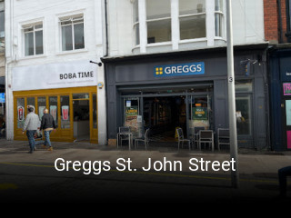 Greggs St. John Street table reservation