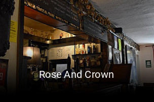 Rose And Crown book table