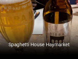 Spaghetti House Haymarket reserve table