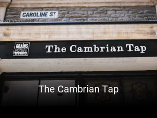The Cambrian Tap book table