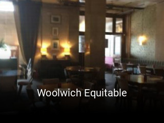 Book a table now at Woolwich Equitable