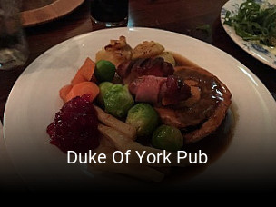 Book a table now at Duke Of York Pub
