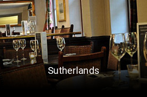 Book a table now at Sutherlands