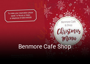 Book a table now at Benmore Cafe Shop