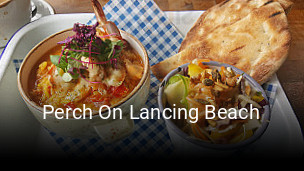 Book a table now at Perch On Lancing Beach